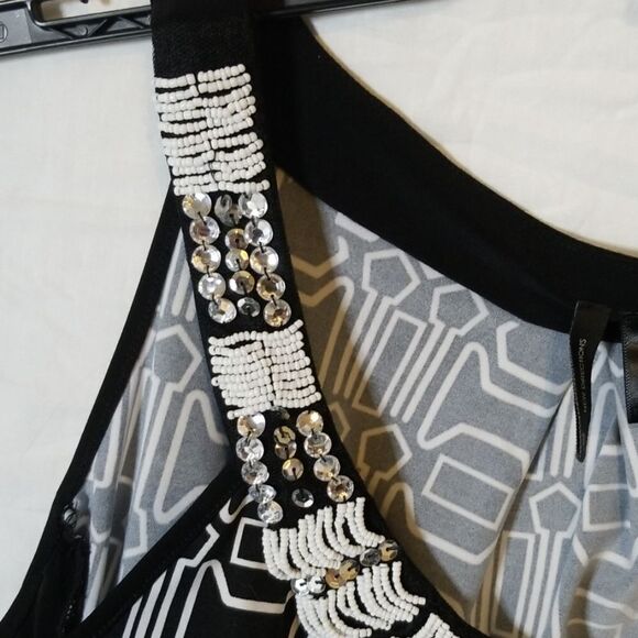 New Directions Black & White‎ A-Line Dress - Picture 3 of 7